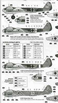 Zvezda ZVE7282 Junkers Ju-88A4 Model airplane