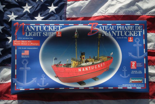 Lindberg 1/95 Scale Plastic Model- Nantucket Light Ship Kit # 70860