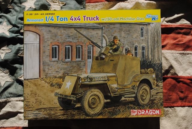 Dragon DML6714 WILLY'S JEEP Armoured 1/4 Ton 4X4 Truck with .50-cal Ma ...