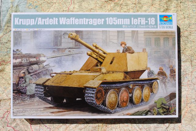 Trumpeter Tr German Krupp Ardelt Waffentrager 105mm Lefh 18 Modelbouw Legervoertuig