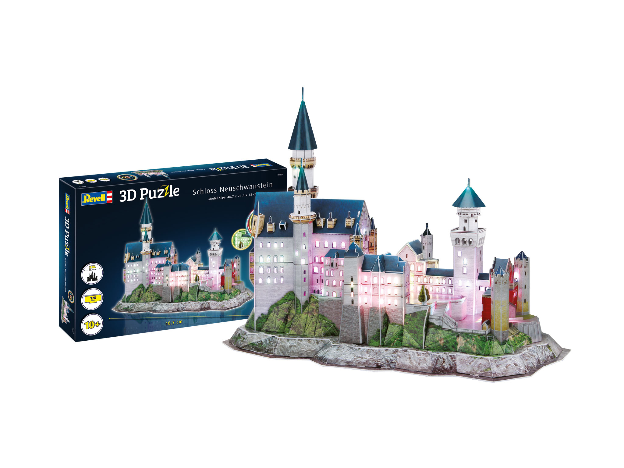 lunch Ale kralen Revell 00151 Schloss Neuschwanstein 3D Puzzle - LED Edition - grootste  modelbouwwinkel van Europa