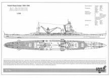 COM70286 Heavy Cruiser Algerie 1934 French Navy - grootste ...