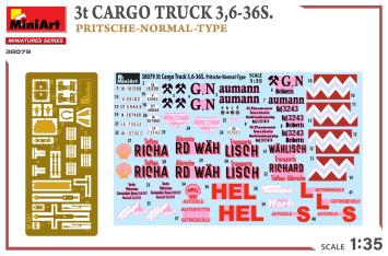 MiniArt 38079 3t Cargo Truck 3,6-36S. Pritsche-Normal-Type