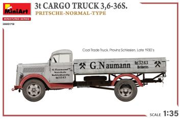 MiniArt 38079 3t Cargo Truck 3,6-36S. Pritsche-Normal-Type