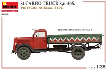 MiniArt 38079 3t Cargo Truck 3,6-36S. Pritsche-Normal-Type