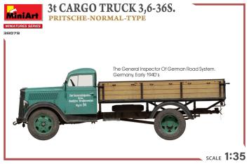 MiniArt 38079 3t Cargo Truck 3,6-36S. Pritsche-Normal-Type