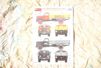 MiniArt 38079 3t Cargo Truck 3,6-36S. Pritsche-Normal-Type