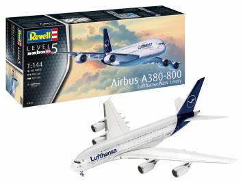 Revell 03872 Airbus A380-800 Lufthansa New Livery with 