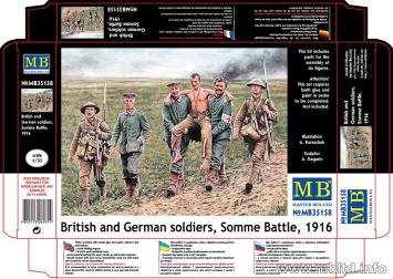 Master Box MB35158 British and German soldiers Somme Battle, 1916