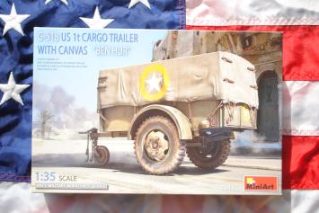 MiniArt 35443 G-518 US 1 ton Cargo Trailer Ben Hur with Canvas