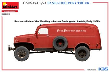 MiniArt 38083 G506 4х4 1,5 t Panel Delivery Truck