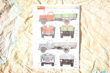 MiniArt 35442 German 3t Cargo Truck 3,6-36S. Pritsche-Normal-Type. Military Service