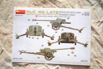 MiniArt 35409 German 7,5cm Anti-Tank Gun Pak 40, Late with elite artillerie regiment crew