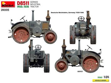 MiniArt 24005 German Industrial Tractor D8511 Mod. 1936