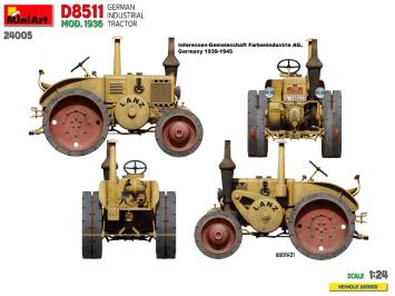 MiniArt 24005 German Industrial Tractor D8511 Mod. 1936