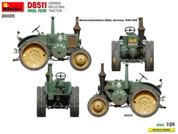 MiniArt 24005 German Industrial Tractor D8511 Mod. 1936