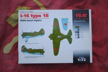 ICM 72072 I-16 Type 18 WWII Soviet Fighter