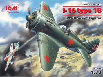 ICM 72072 I-16 Type 18 WWII Soviet Fighter