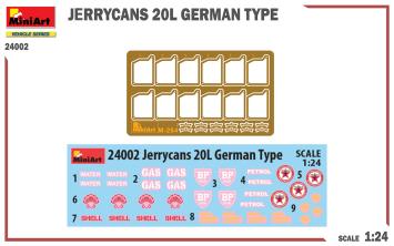 MiniArt 24002 Jerrycans 20l German Type