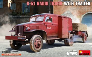 MiniArt 37062 K-51 RADIO TRUCK WITH TRAILER