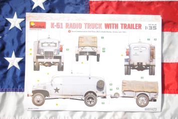 MiniArt 37062 K-51 RADIO TRUCK WITH TRAILER