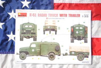 MiniArt 37062 K-51 RADIO TRUCK WITH TRAILER