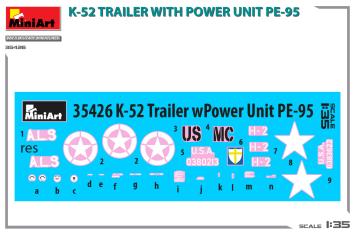 MiniArt 35426 K-52 Trailer with Power Unit PE-95