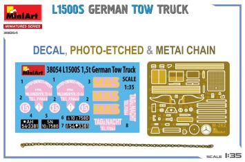 MiniArt 38054 L1500S GERMAN TOW TRUCK