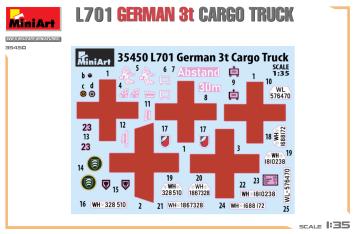 MiniArt 35450 L701 German 3t Cargo Truck