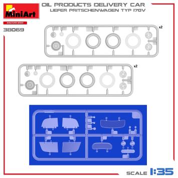 MiniArt 38069 Liefer Pritschenwagen Typ 170V Oil Products Delivery Car