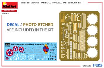 MiniArt 35401 M3 Stuart Initial Production Interior Kit