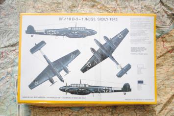 Italeri 1205 Messerschmitt Bf-110 D-3 Long Range Escort Fighter