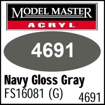 Model Master 4691 Navy Gloss Gray FS16081 - Gloss