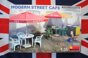 MiniArt 35610 Modern Street Cafe Building & Accessories Series