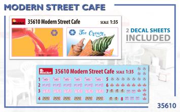 MiniArt 35610 Modern Street Cafe Building & Accessories Series