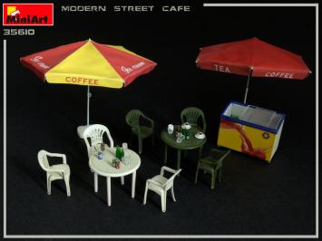 MiniArt 35610 Modern Street Cafe Building & Accessories Series