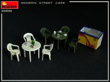 MiniArt 35610 Modern Street Cafe Building & Accessories Series