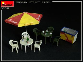 MiniArt 35610 Modern Street Cafe Building & Accessories Series