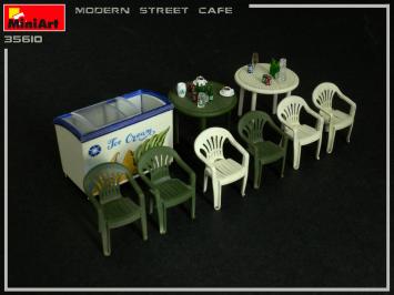 MiniArt 35610 Modern Street Cafe Building & Accessories Series