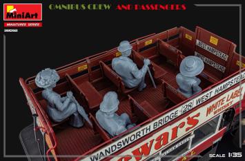 MiniArt 38092 Omnibus Crew and Passengers