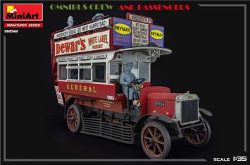 MiniArt 38092 Omnibus Crew and Passengers