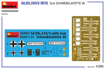 MiniArt 35431 Sd.Kfz.234/3 With 2cm Schwebelafette 38