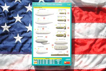 MiniArt 49015 U.S. Fuel Drop Tanks and Bombs