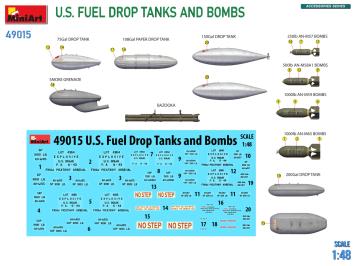 MiniArt 49015 U.S. Fuel Drop Tanks and Bombs