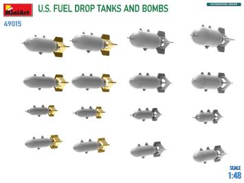 MiniArt 49015 U.S. Fuel Drop Tanks and Bombs