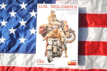 MiniArt 35422 U.S. Soldiers with WLA motorcycles