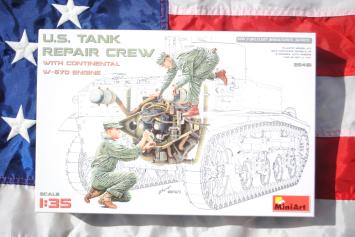 MiniArt 35461 U.S. Tank Repair Crew w/Continental W-670 Engine