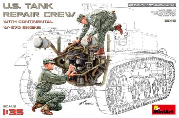 MiniArt 35461 U.S. Tank Repair Crew w/Continental W-670 Engine