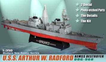 Dragon 1018 USS Arthur W. Radford DD-968 w/ Advanced Enclosed Mast/Sensor System - Dragon