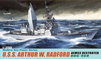 Dragon 1018 USS Arthur W. Radford DD-968 w/ Advanced Enclosed Mast/Sensor System - Dragon